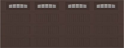 18x7 -  Cascade - Clear  With glass Long - Brown