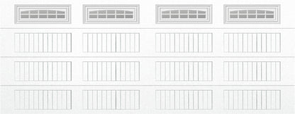 18x7 -  Cascade - Clear  With glass Long - White