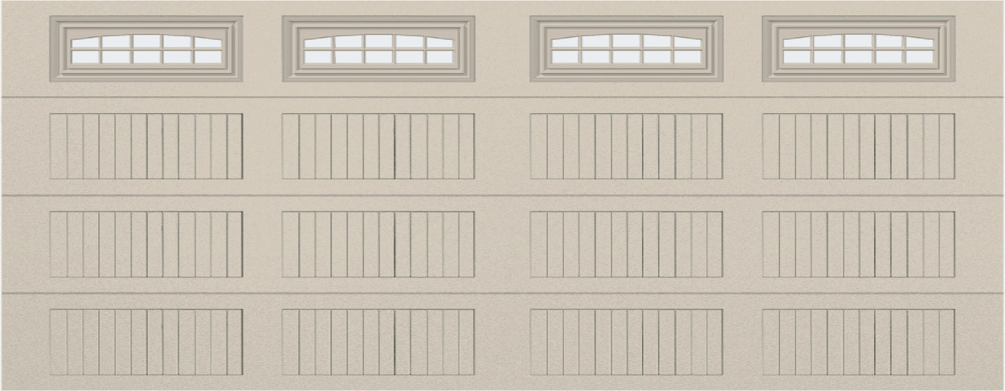 18x7 - Cascade - Frosted  With glass Long - Almond