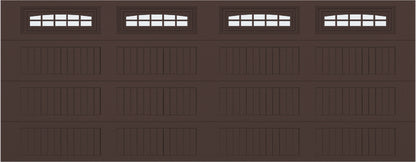 18x7 -  Cascade - Frosted  With glass Long - Brown