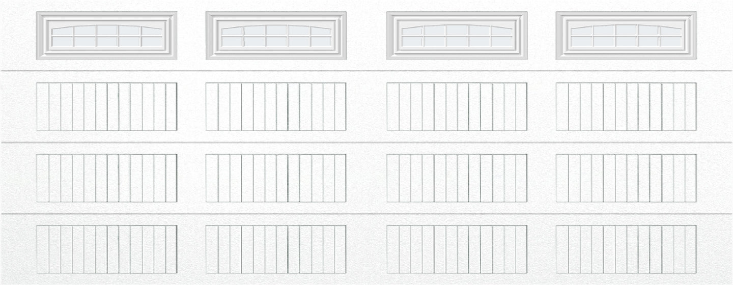 18x7 -  Cascade - Frosted  With glass Long - White