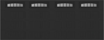 18x7 -  Cascade - Obscure  With glass Long - Black