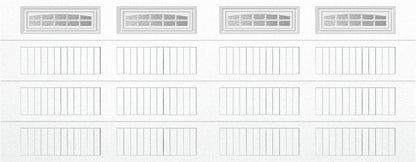 18x7 -  Cascade - Obscure  With glass Long - White