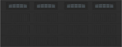 18x7 -  Cascade - Tinted  With glass Long - Black.