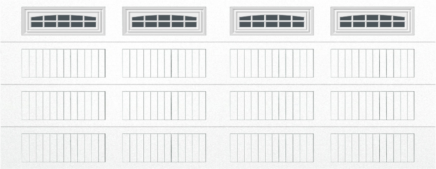18x7 -  Cascade - Tinted  With glass Long - White