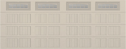 18x7 -  Cascade Short - Clear  With glass - Almond