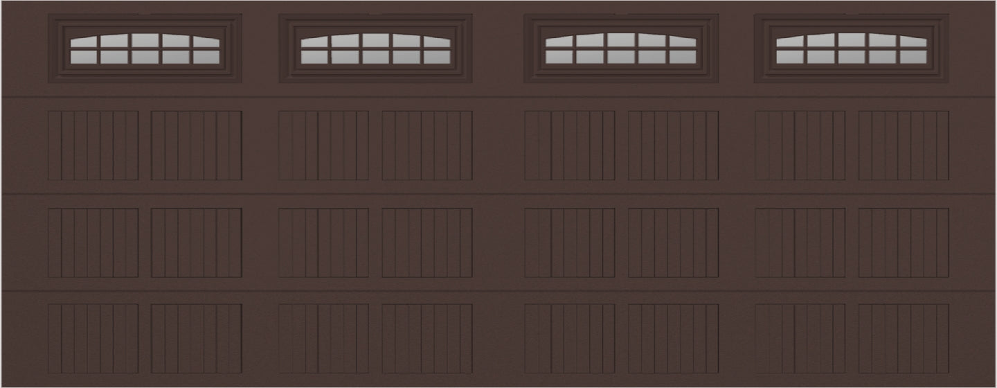 18x7 -  Cascade Short - Clear  With glass - Brown