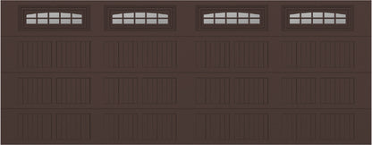 18x7 -  Cascade Short - Clear  With glass - Brown