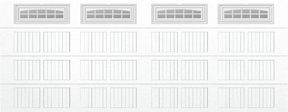 18x7 -  Cascade Short - Clear  With glass - White