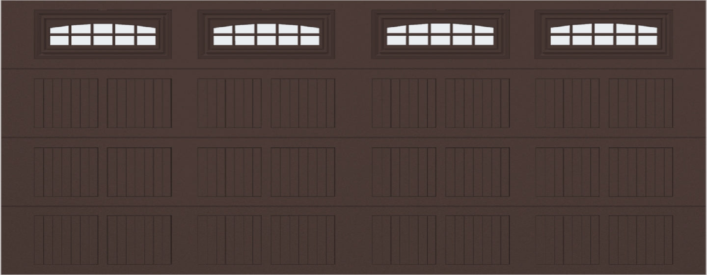 18x7 -  Cascade Short - Frosted  With glass - Brown