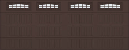 18x7 -  Cascade Short - Frosted  With glass - Brown