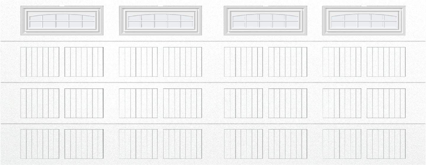18x7 -  Cascade Short - Frosted  With glass - White