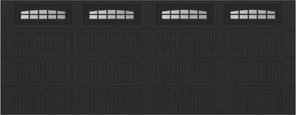 18x7 -  Cascade - Obscure With glass - Black