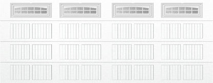 18x7 -  Cascade - Obscure With glass - White