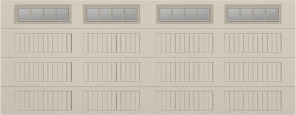 18x7 - Straight Stockbridge Long - Clear  With glass Long - Almond