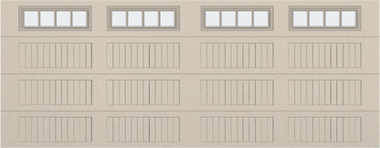 18x7 - Straight Stockbridge Long - Frosted With glass Long - Almond