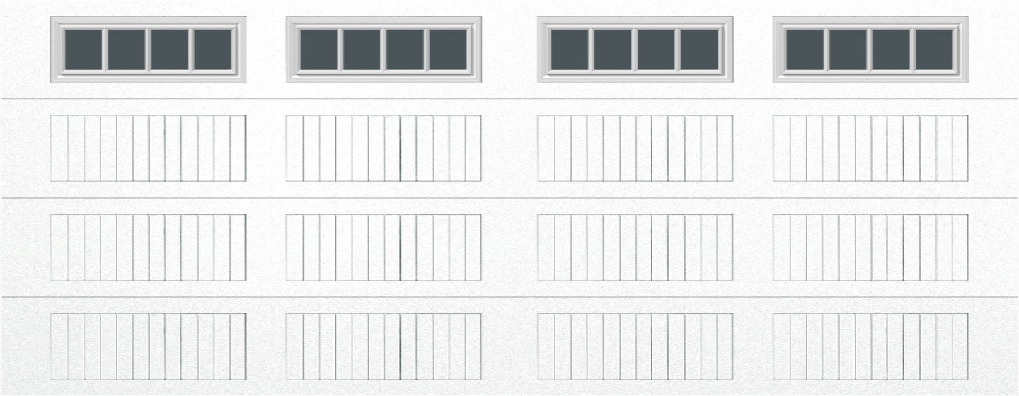18x7 -  Straight Stockbridge Long - Tinted   With glass Long - White