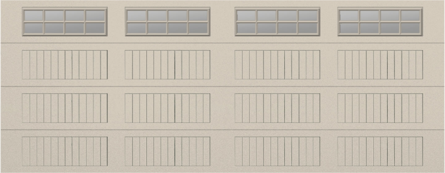 18x7 - Clear -  Stockton With glass Long Long - Almond