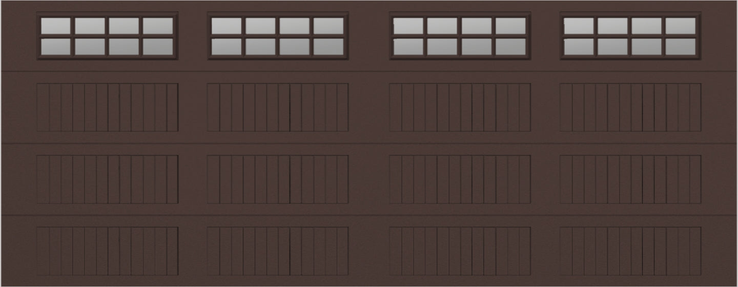 18x7 - Clear -  Stockton With glass Long - Brown