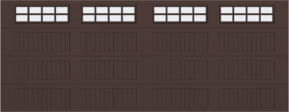 18x7 - Frosted  - Long - Stockton With glass Long - Brown