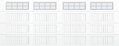 18x7 - Frosted -  Long -Stockton With glass Long - White