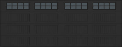 18x7 -  Tinted - Long Stockton With glass - Black