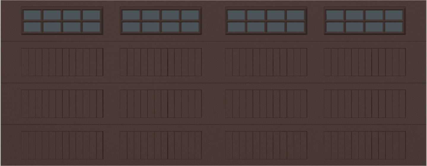 18x7 -  Tinted - Long Stockton With glass - Brown