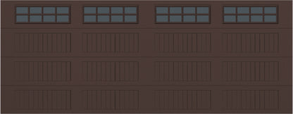 18x7 -  Tinted - Long Stockton With glass - Brown