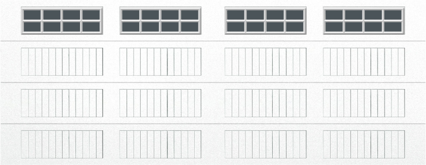 18x7 -  Tinted - Long Stockton With glass - White