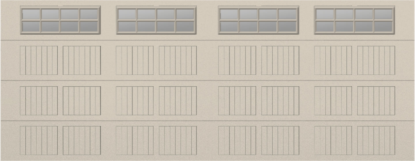 18x7 - Clear -  Stockton With glass Long Short - Almond