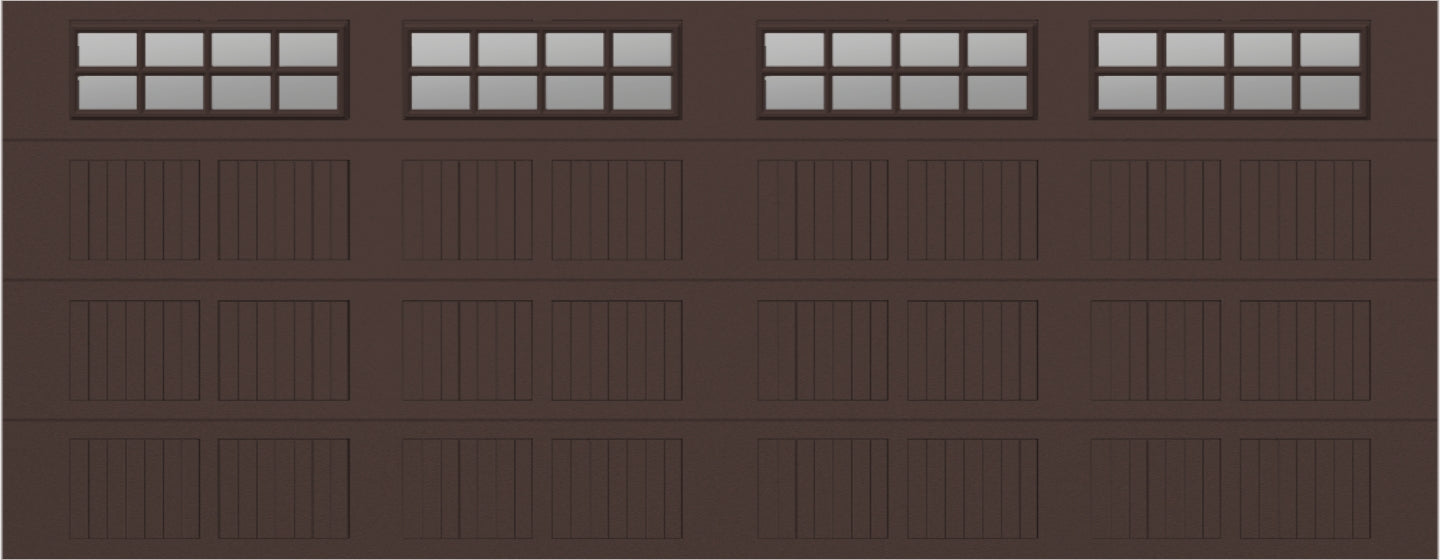 18x7 - Clear -  Stockton With glass Short - Brown