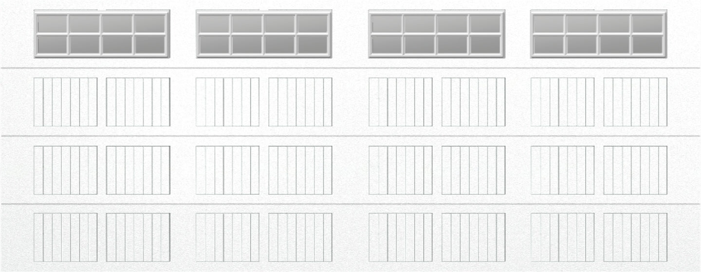 18x7 - Clear -  Stockton With glass Short - White