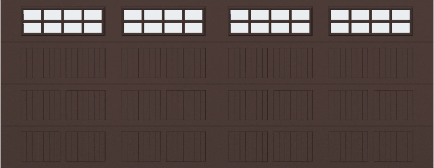 18x7 - Frosted  -  Stockton With glass - Brown