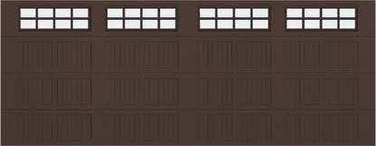 18x7 - Frosted  -  Stockton With glass - Brown