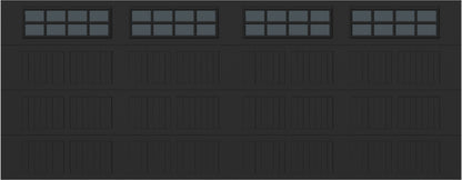 18x7 -  Tinted- Stockton With glass - Black