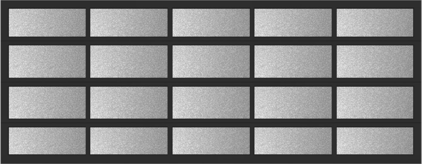 18'x7' Window - Aluminum  - Black - Obscure