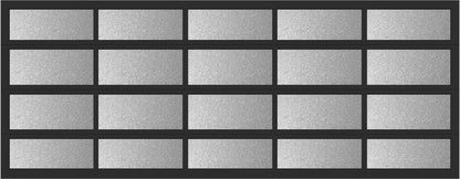 18'x7' Window - Aluminum  - Black - Obscure