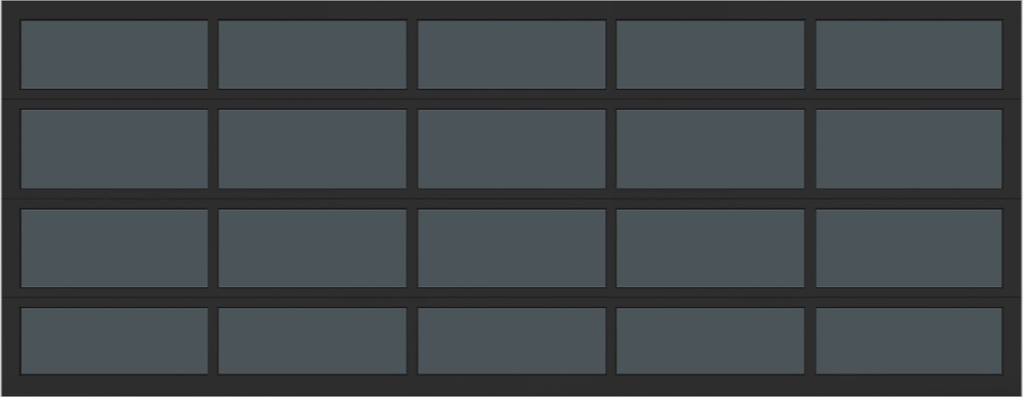 18'x7' Window - Aluminum  - Black - Tinted 