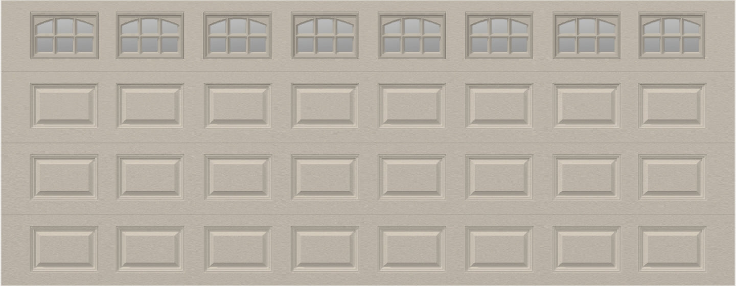 18x7 -  Cascade Short - Clear  With glass - Almond