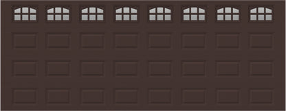 18x7 -  Cascade Short - Clear  With glass - Brown