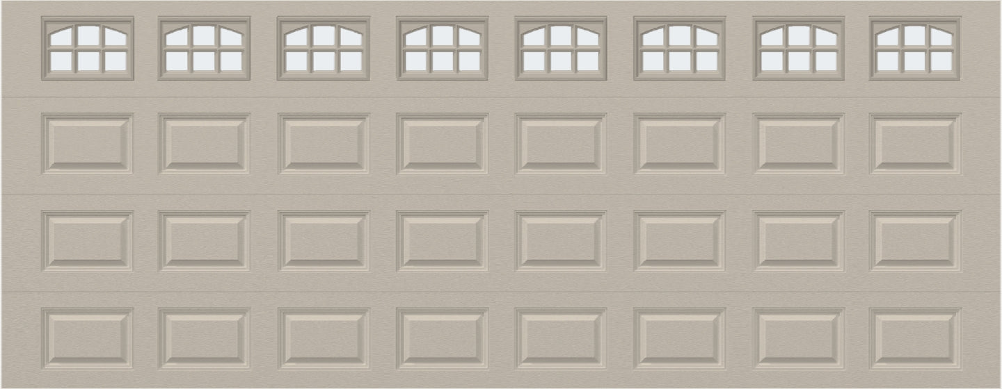 18x7 -  Cascade Short - Frosted  With glass - Almond