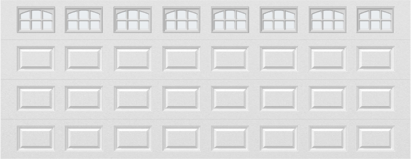 18x7 -  Cascade Short - Frosted  With glass - White