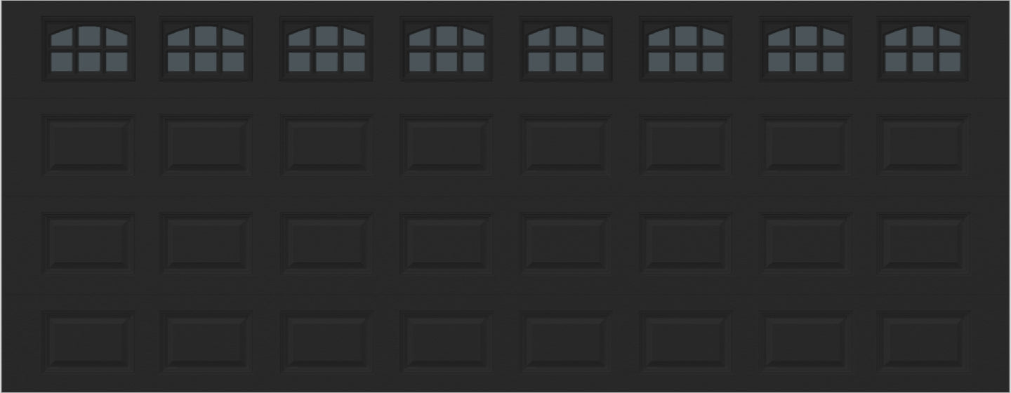 18x7 -  Cascade - Tinted - With glass - Black