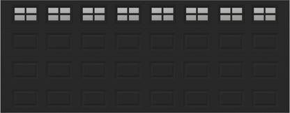 18x7 - Clear -  Stockton With glass Short - Black