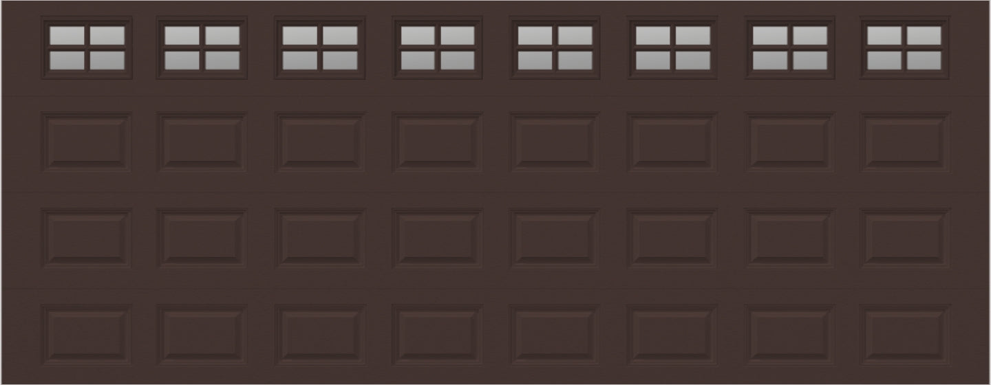 18x7 - Clear -  Stockton With glass Short - Brown