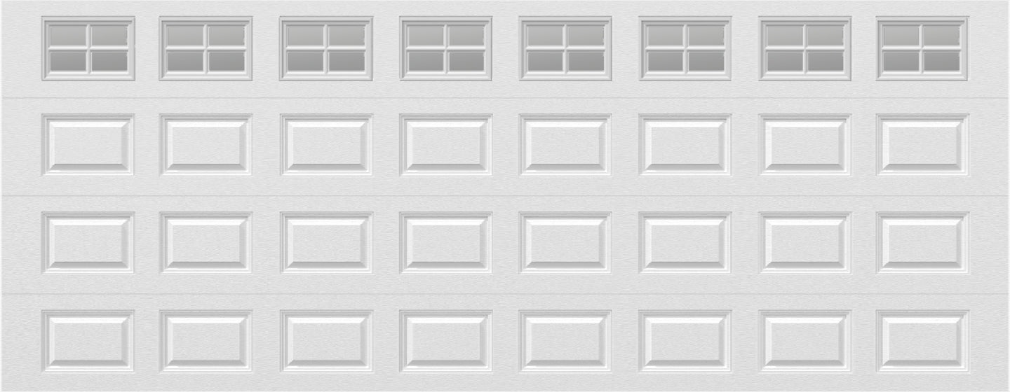 18x7 - Clear -  Stockton With glass Short - White