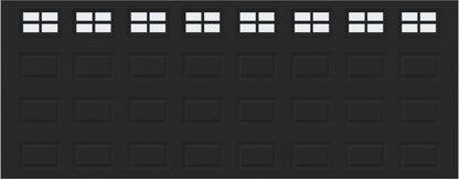 18x7 - Frosted -  Stockton With glass - Black