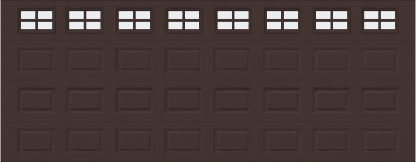 18x7 - Frosted  -  Stockton With glass - Brown