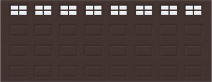 18x7 - Frosted  -  Stockton With glass - Brown