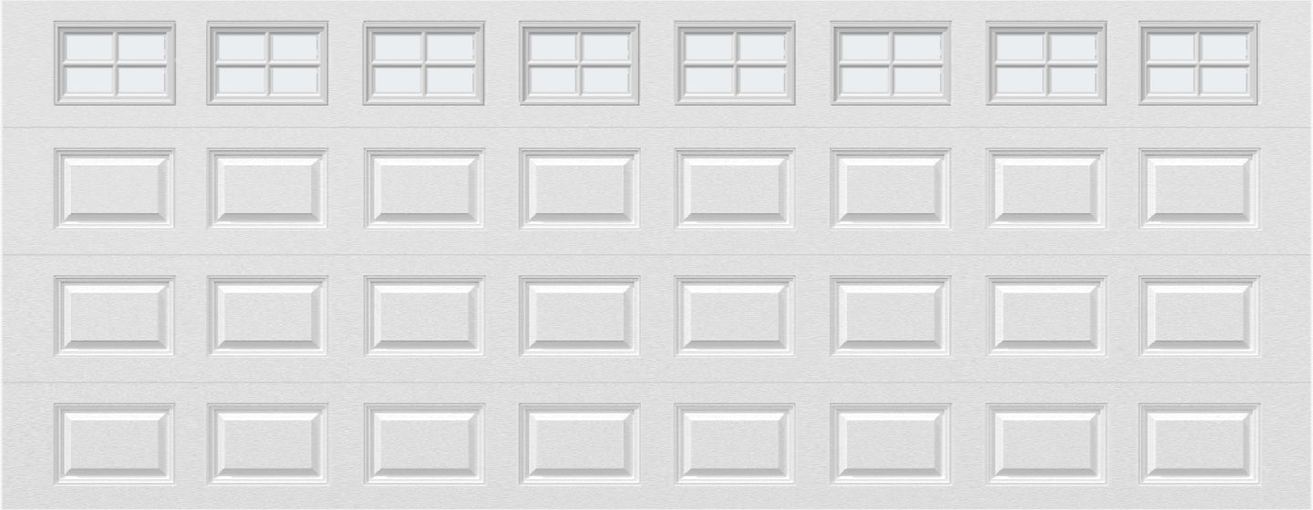 18x7 - Frosted -  Stockton With glass - White